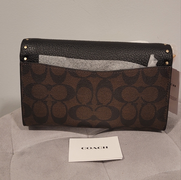 Coach Lane Crossbody in Signature Canvas with Rivets - Picture 8 of 10